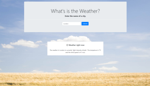  Weather app